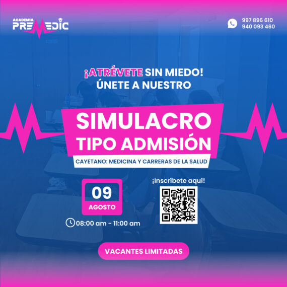 Primer simulacro tipo admisión Cayetano medicina