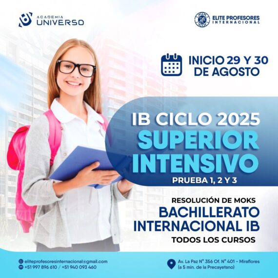 ¿Preparándote para destacar en el Bachillerato Internacional (IB) 2025-2026?