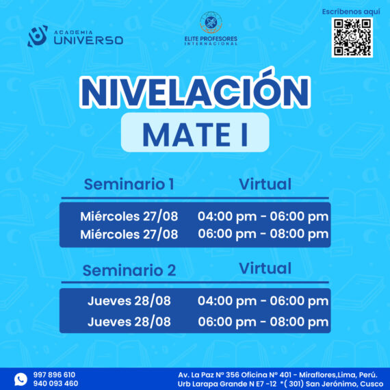 ¿Eres estudiante de la Universidad del Pacífico (UP) y necesitas reforzar Matemática I?