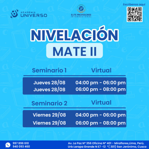 ¿Eres estudiante de la Universidad del Pacífico (UP) y necesitas reforzar Matemática II?