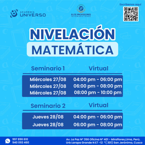 ¿Eres estudiante de la Universidad del Pacífico (UP) y necesitas reforzar Matemática?