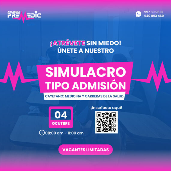 Tercer simulacro tipo admisión Cayetano medicina